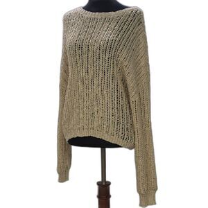 Cozy-Chic Vibes: Blu Pepper Wide Knit Sweater Size Medium